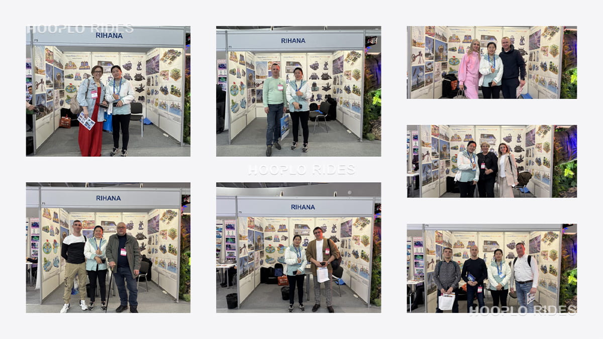 Collage of multiple photos with various customers at RAAPA Expo 2025