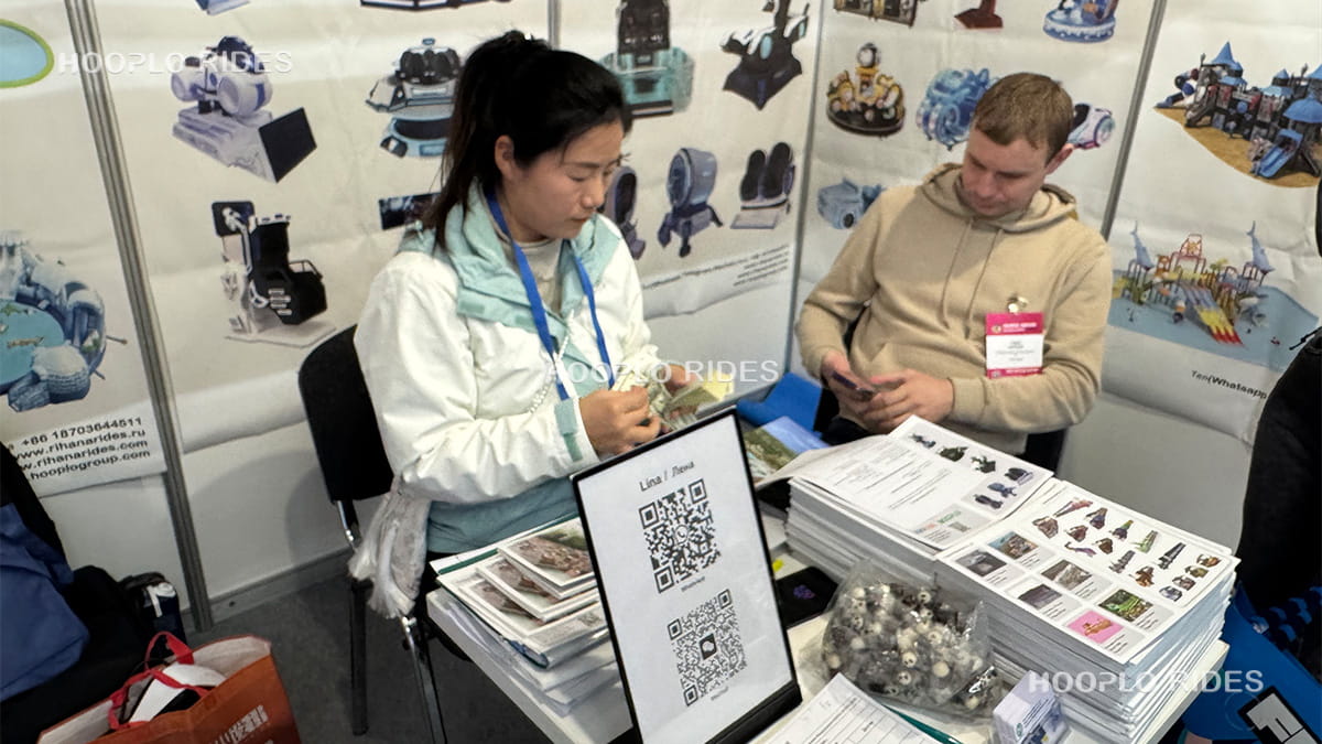 Russian customer paying USD 5000 cash deposit at RAAPA Expo 2025