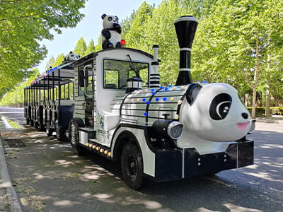 Kids' Trackless Train Ride, a fun and safe ride for young children.